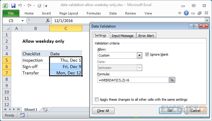 How To Update Data Validation Rule In Excel